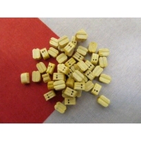 [ BBF698 ] 04-BF-0698 WOODEN BLOCK DOUBLE 5MM 50PCS 