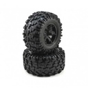 [ TRX-7772X ] Traxxas Tires & wheels, assembled, glued (Xmaxx black wheels)