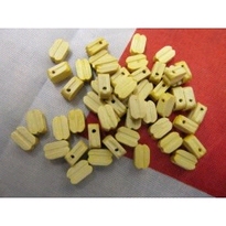 [ BBF699 ] Billingboats houten takelblokken 1 gaatje 7mm  50st