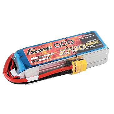 [ B-25C-2700-3S1P ] Gens ace 2700Mah 11.1V 25C lipo battery