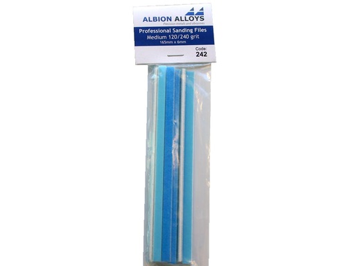 [ FF242 ] Flex-i-file Professional Sanding Files Medium 120/240 grit 165mmx6mm