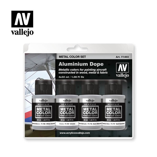 [ VAL77603 ] Vallejo Vallejo Metal color set aluminium dope