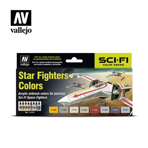 [ VAL71612 ] Vallejo Star fighters colors 8x17ml