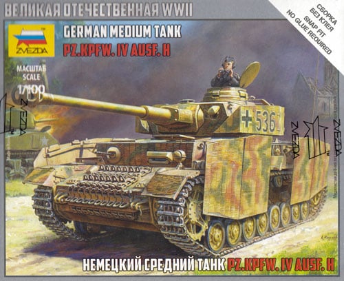[ ZVE6240 ] Zvezda Panzer IV ausf H, german medium tank - ZVEZDA