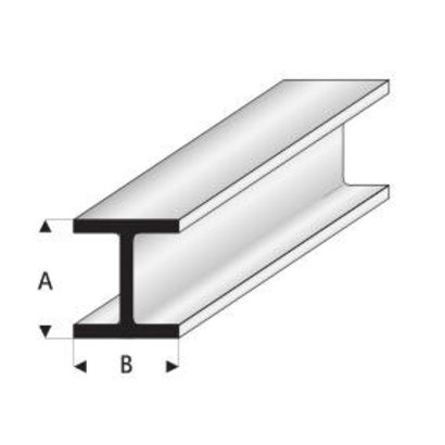 [ RA415-60 ] Raboesch PLASTIC H PROFIEL 7.0X7.0 mm 1 meter