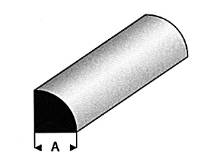 [ RA402-60 ] Raboesch PLASTIC KWART ROND VOL 6.0 mm 1 meter