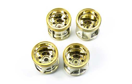 [ T47386 ] Tamiya Voor- en achtervelgen WR-02 goud
