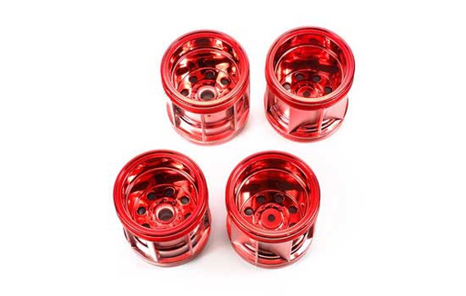 [ T47387 ] Tamiya Voor-en achtervelgen WR-02 Rood