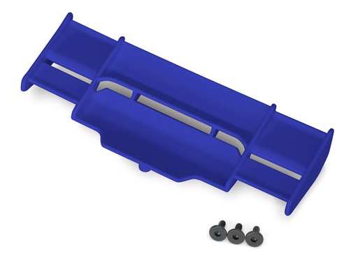 [ TRX-6721X ] Traxxas Wing, rustler 4x4 blue/3x8mm-TRX6721X