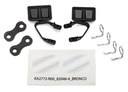 [ TRX-8073 ] Traxxas Mirrors, side, black (left & right)/retainers (2) body clips (4) - TRX8073