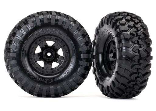 [ TRX-8181 ] Traxxas Tires &amp; wheels, assembled, glued (TRX-4 sport wheels, canyon trail 2.2 (2) - TRX8181