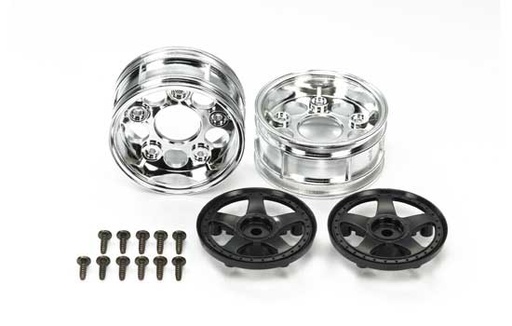 [ T54854 ] Tamiya Two-piece 5-spoke wheels black 2st