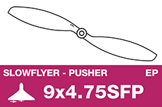 [ APC2709/047SFP ] APC Slowflyer propeller - Pusher - 9x4.7