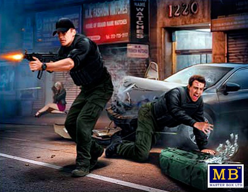 [ MB24065 ] Master box the heist series kit nr2 The Johnson brothers ( Bobby & Billy) 1/24