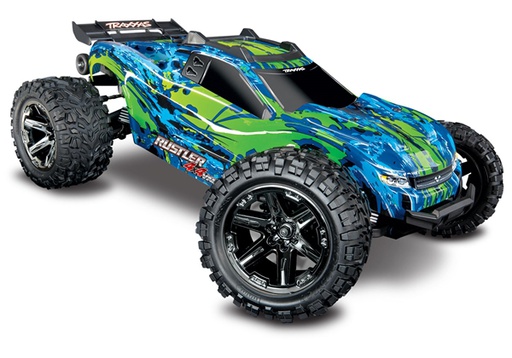 [ TRX-67076-4G ] Traxxas Rustler 4x4 VXL 1/10 scale 4wd stadium truck - Green-TRX67076-4G