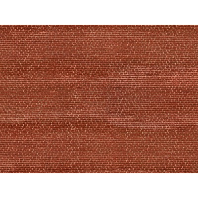 [ NO56610 ] Noch 3D-Kartonplaat "Bakstenen" Rood 25 x 12,5 cm