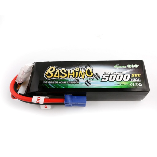 [ GEA50004S60E5 ] Gens ace 5000Mah 14.8V 4S1P 60C lipo battery with EC5 plug