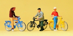 [ PRE10515 ] Preiser cyclists waiting  1/87 HO