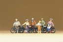[ PRE12129 ] Preiser staande fietsers uit 1900  1/87