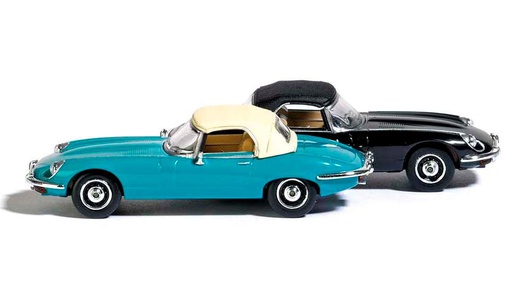 [ BUSCH38120 ] Jaguar E-type cabrio groen 1/87 HO