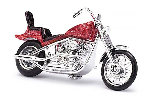 [ BUSCH40153 ] US motorrad rood metallic 1/87 HO