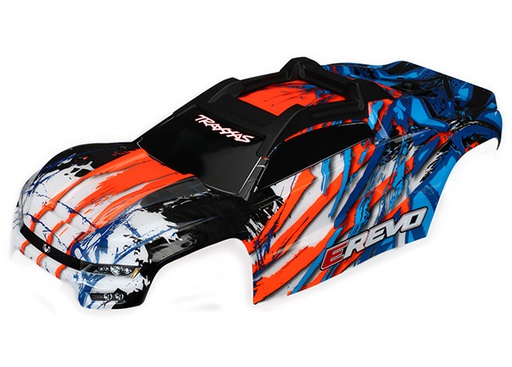 [ TRX-8611A ] Traxxas body E-revo orange (painted, decals applied) - TRX8611A
