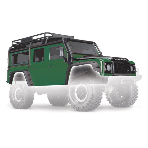 [ TRX-8011G ] Traxxas body land rover defender green complete - TRX8011G