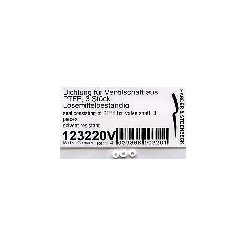 [ HS123220V ] Harder & Steenbeck  O-ring van PTFE  voor ventiel 3st