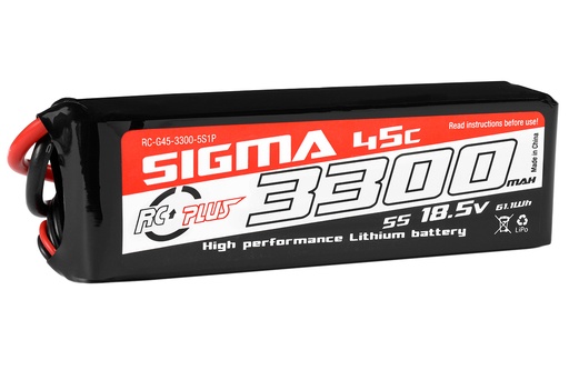 [ RC-G45-3300-5S1P ] LIPO 3300mAh - 18.5V - 45C - XT60