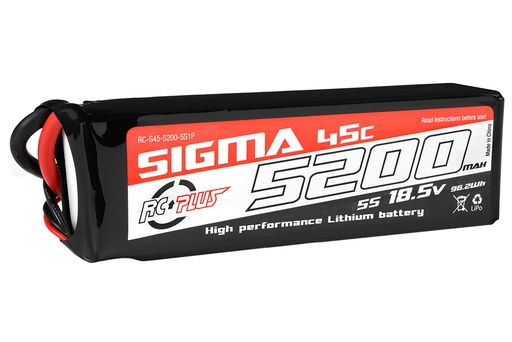 [ RC-G45-5200-5S1P ] LIPO 5200 mAh - 18.5V - 45C - XT60
