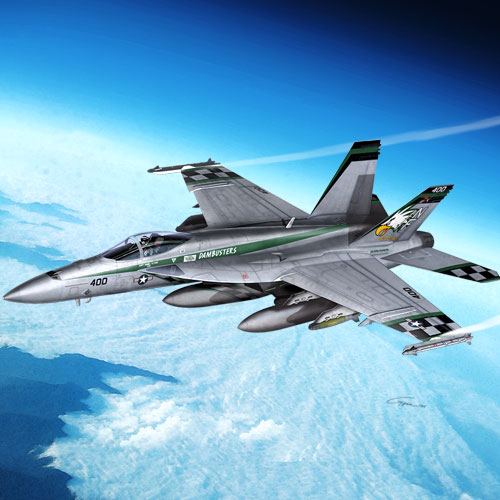 [ AC12565 ] Academy USN F/A-18E VFA-195 "chippy ho"