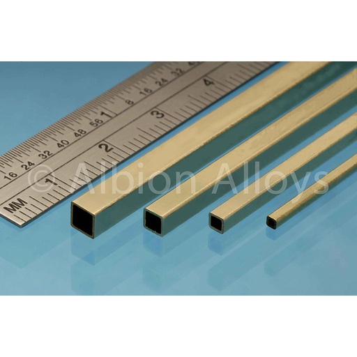 [ ABSFT15 ] Slide fit brass pack 1.6-2.4-3.2 vierkante buis, 305mm lengte