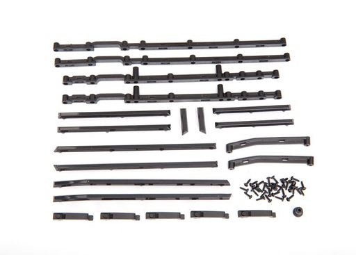 [ TRX-8815 ] Traxxas side trim, left & right/ side trim retainers/door handles left & right - TRX8815