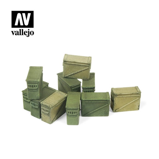 [ VALSC221 ] Vallejo SC221 Large Ammo Boxes 12,7 mm.