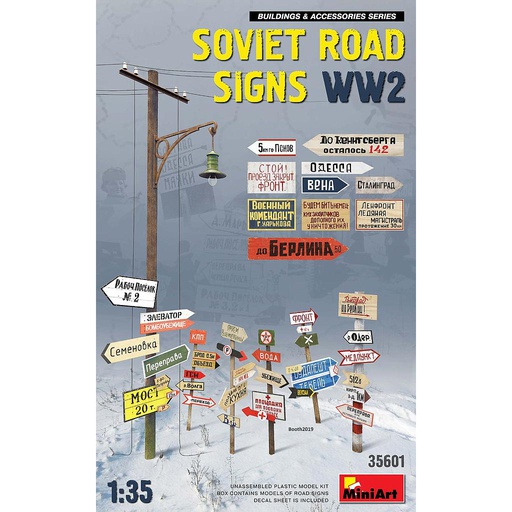 [ MINIART35601 ] Miniart soviet road signs WW2 1/35