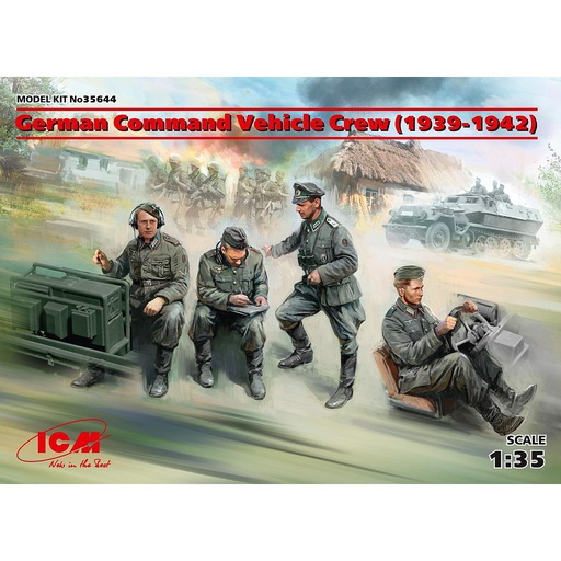 [ ICM35644 ] ICM German Command Vehicle Crew  (1939-1942) 1/35