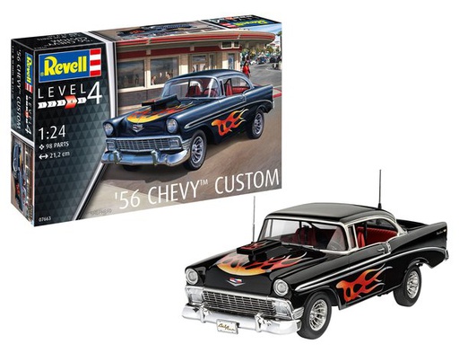 [ RE67663 ] Revell model set '56 chevy customs