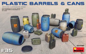 [ MINIART35590 ] Plastic barrels & cans 1/35