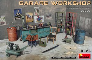 [ MINIART35596 ] Garage workshop 1/35
