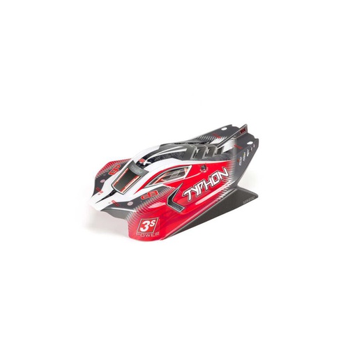 [ ARA402274 ] Arrma Typhon 4x4 Painted + Decaled Body Red - AR402274