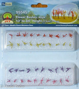 [ JTT95545 ] Flower bushes / bloemen (1.27cm-1.9cm) schaal 1/87 HO