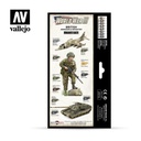 [ VAL70222 ] Vallejo british armour & infantry paint set WWIII (8x17ml)
