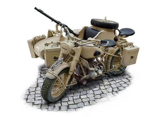 [ ITA-7406 ] Italeri Zündapp KS 750 with sidecar 1/9