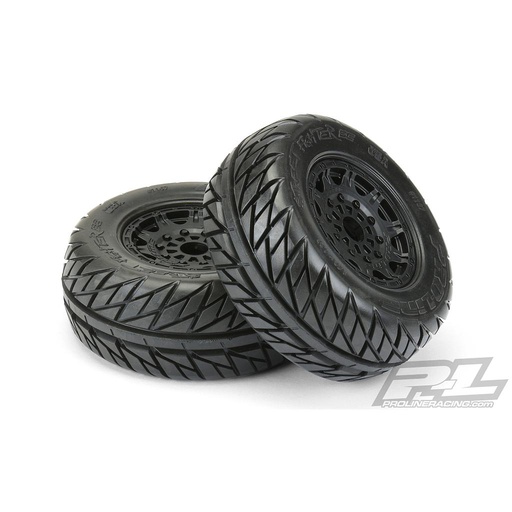 [ PR1167-24 ] Proline street fighter SC 2.2/3.0 Tires mounted on raid black 17mm wheels