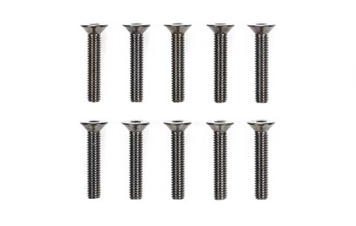 [ T51633 ] Tamiya 3x16mm steel countersunk hex head screws 10st