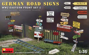 [ MINIART35602 ] Miniart German road signs WW2 Eastern front set1 1/35