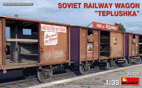 [ MINIART35300 ] Soviet railway wagon &quot;TEPLUSHKA&quot; 1/35