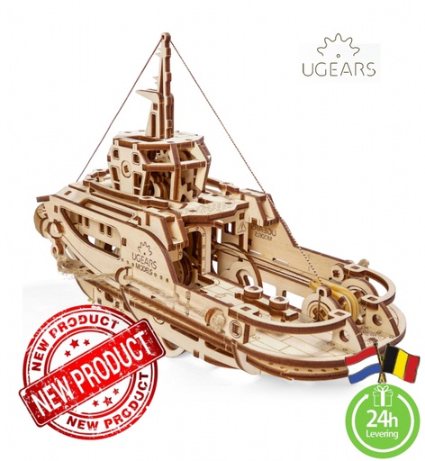 [ UGEARS4820184120983 ] Ugears Tugboat/Sleepboot