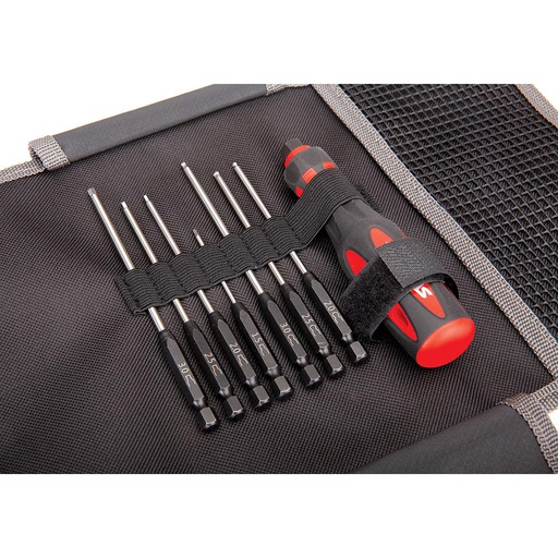 [ TRX-8711 ] Traxxas speed bit master set, hex driver, 7-piece (1.5,2.0,2.0 ball,2.5,2.5 ball,3.0 and 3.0ball mm) - TRX8711