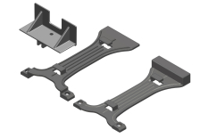 [ PROC-00250-006 ] Battery Brace - 2S-3S - Composite - 1 Set